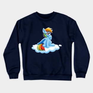 Think Fast, Blue Fast Crewneck Sweatshirt